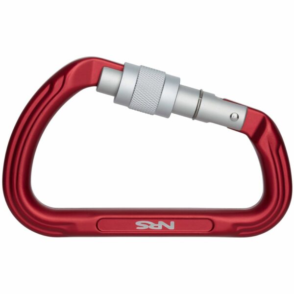 Nuq Screw Lock Carabiner Red/Silver - Bilde 2