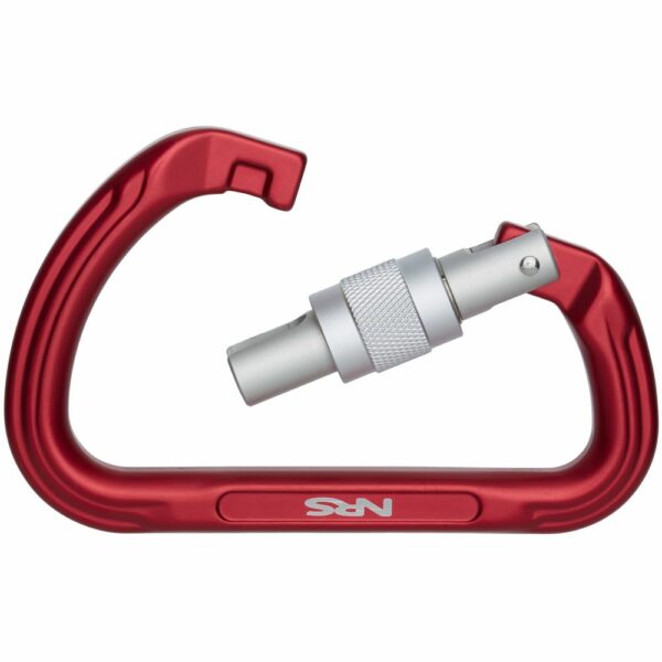 Nuq Screw Lock Carabiner Red/Silver - Bilde 3