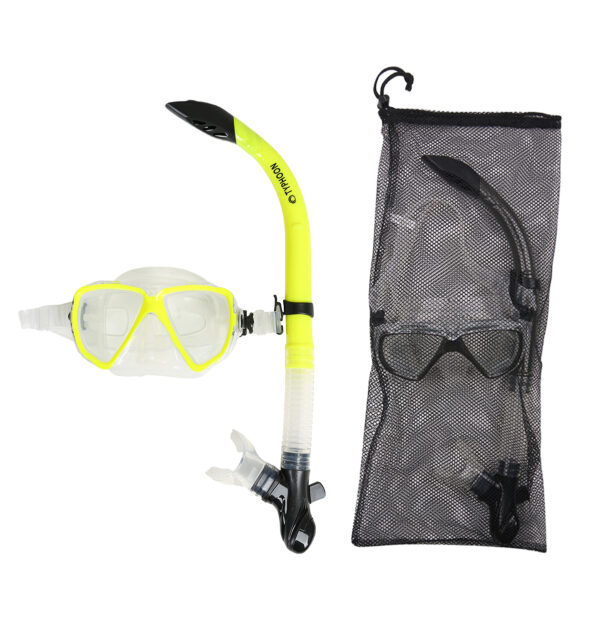 Typhoon Silicone Childs Set w/Mesh Bag Yellow