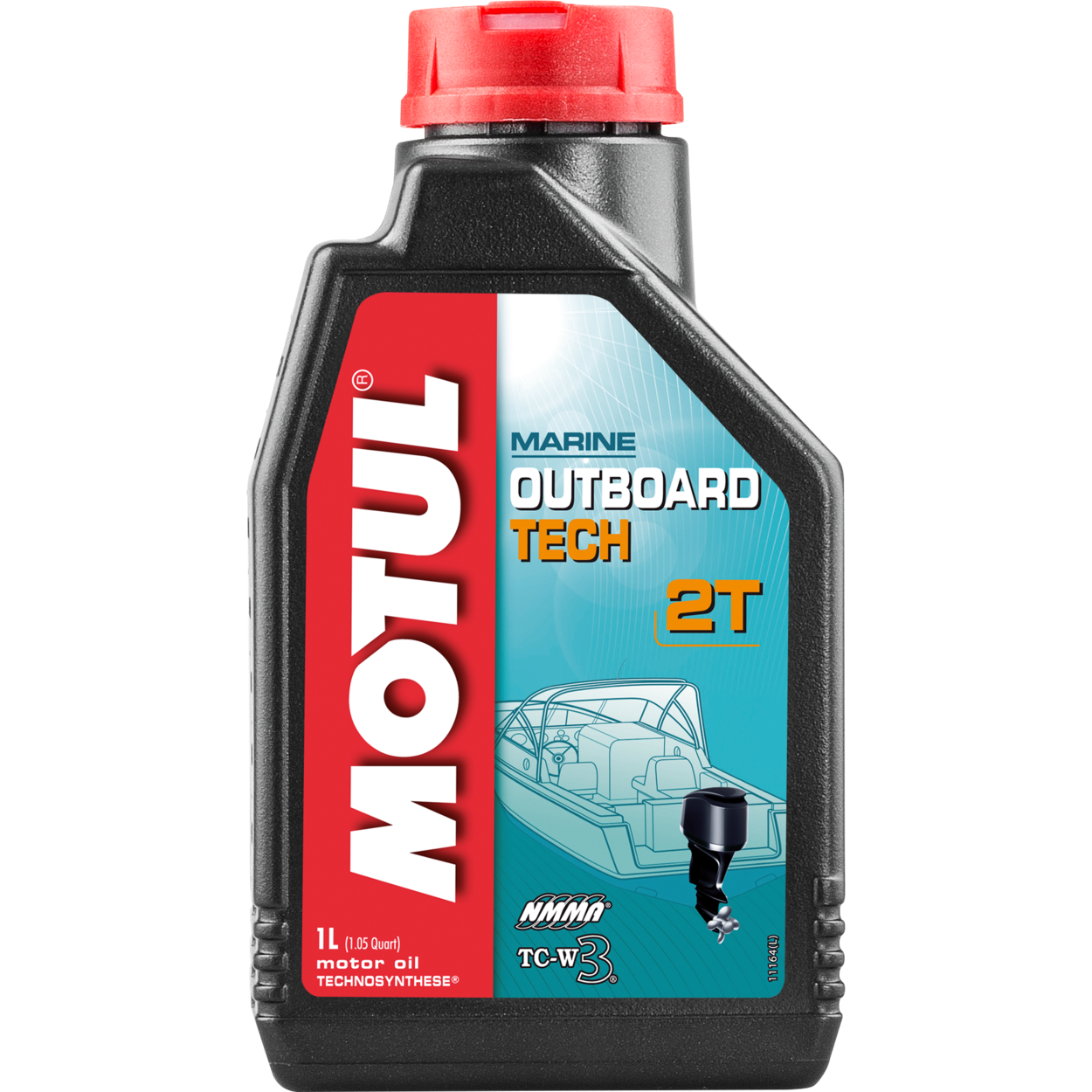 Motul 2T Teknosyntetisk Motorolje - 1 Liter