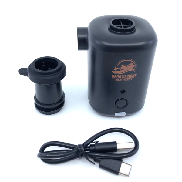 Oppladbar USB-pumpe til packraft - Bilde 2