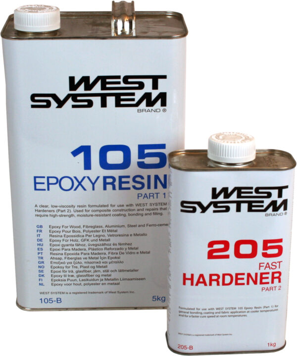 West System B-pakke, 6 kg 105/205 (standard herder)