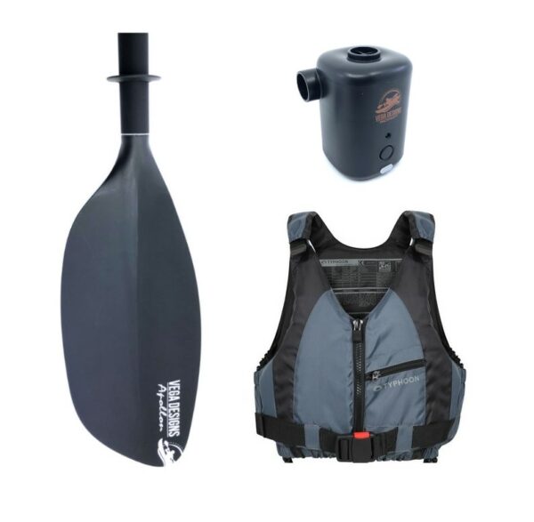 Packraft utstyrspakke 2 - Åre, vest og pumpe