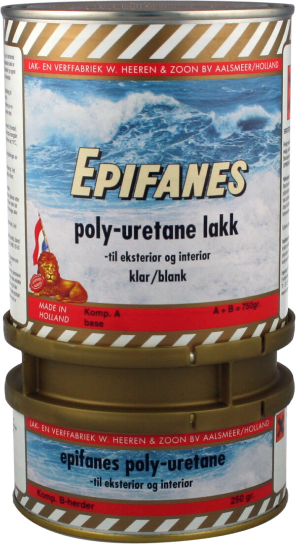 Epifanes blank klarlakk, 2-komp.