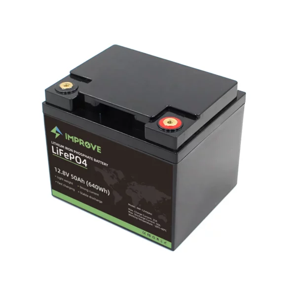 IMPROVE Lithium Batteri 12V 50Ah (LiFePO4) - Bluetooth