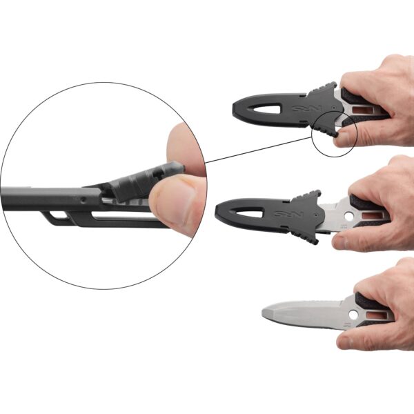 NRS Titanium Pilot Knife - Sort - Bilde 6