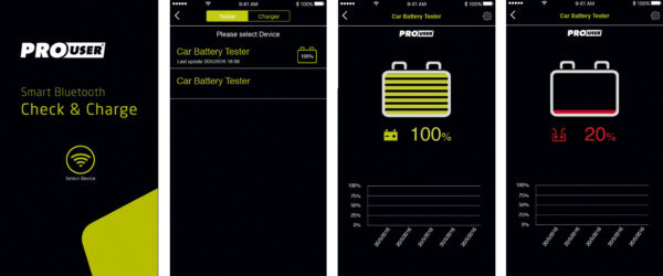PROUSER Bluetooth Batteritester - Bilde 2