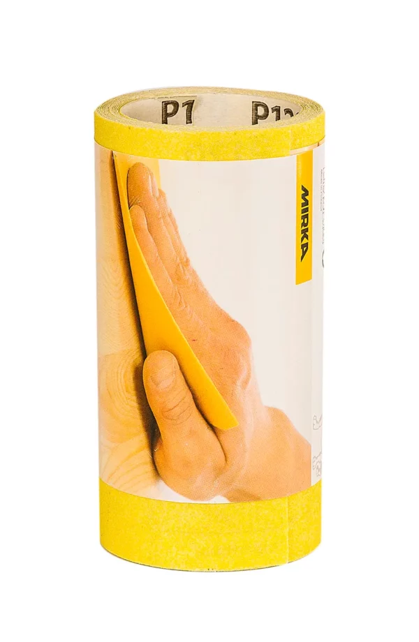 Mirka Slipepapirrull Gul, 115mm x 2,5m