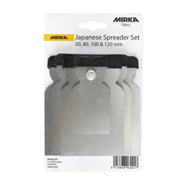 Mirka Japansk sparkel sett 4 stk, 50, 80, 100 og 120 mm
