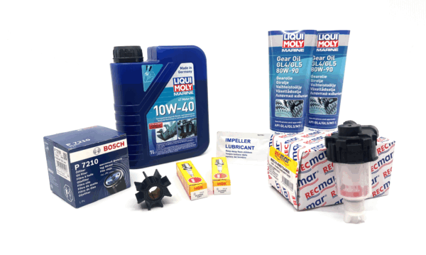 Servicekit til Mercury 9,9 HK, 15 HK og 20 HK EFI utenbordsmotor m/motor- og girolje