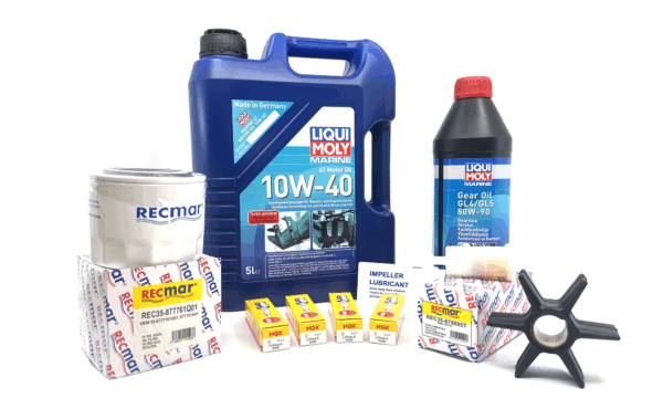 Servicekit til Mercury 75 HK, 80 HK, 90 HK, 100 HK og 115 HK EFI utenbordsmotor m/motor- og girolje