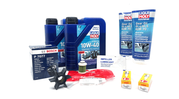 Servicekit Yamaha F25G – komplett service-kit m/olje