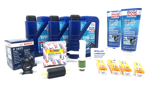 Servicekit til Yamaha FT50G, FT50J, FT60D, FT60G, F50H, F60A, F60C, F60F og F70A m/motor- og girolje
