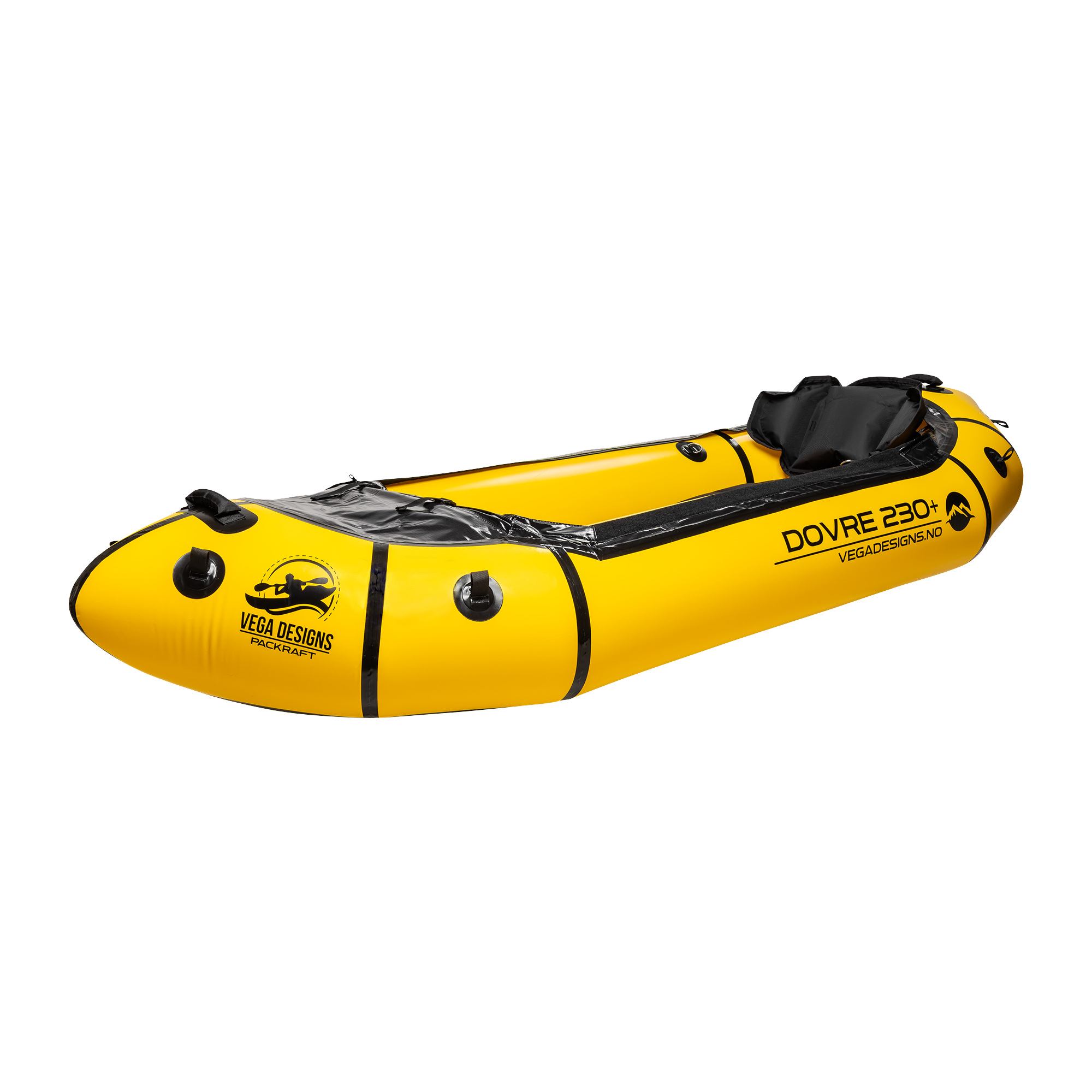 VD Packraft - Dovre Ultralight 230 - m/spruttrekk - Gul - Bilde 2
