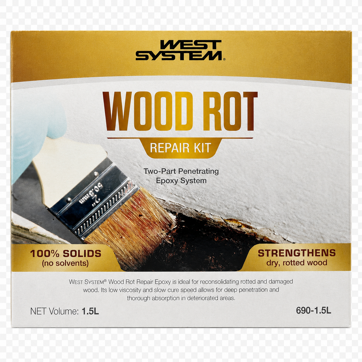 West System Wood Rot, Repsett - 360ml - Bilde 2