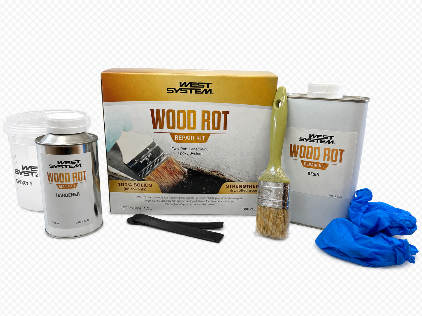 West System Wood Rot reparasjonssett | Epoxy mot råte