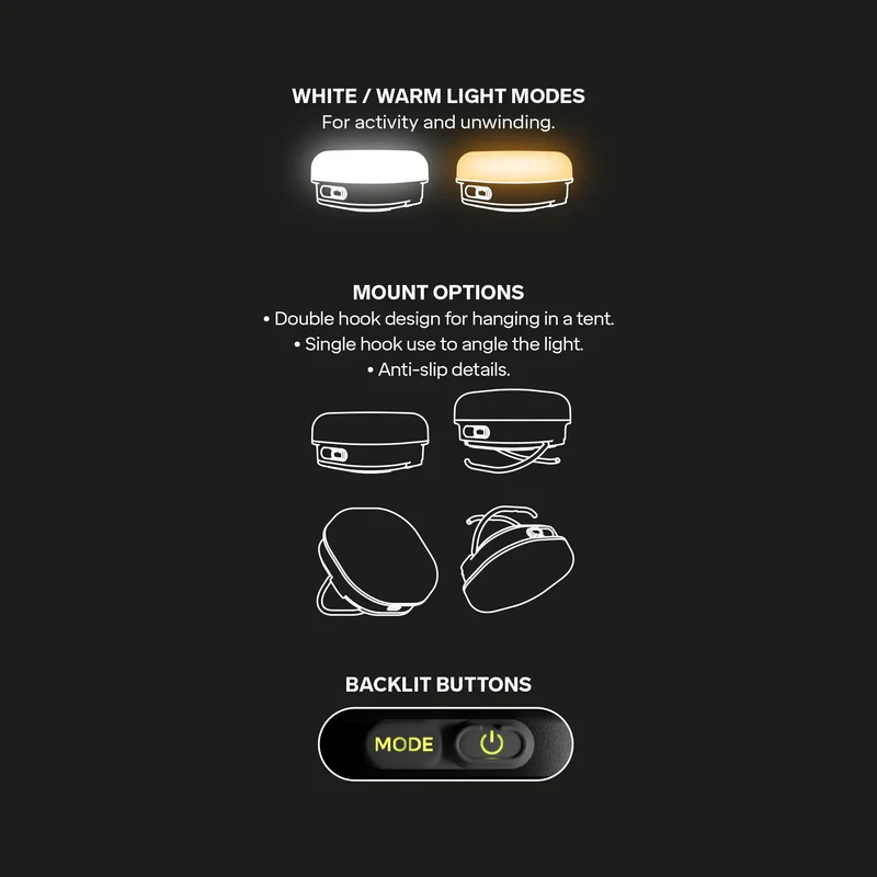 Silva Oppladbar lampe, Glow Sort - Bilde 16